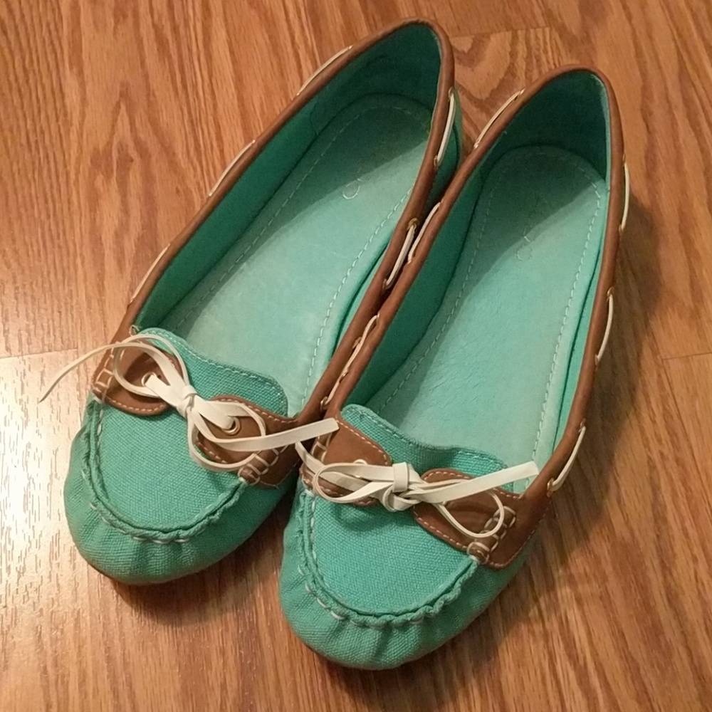 ALDO Teal Shuart Moccasins